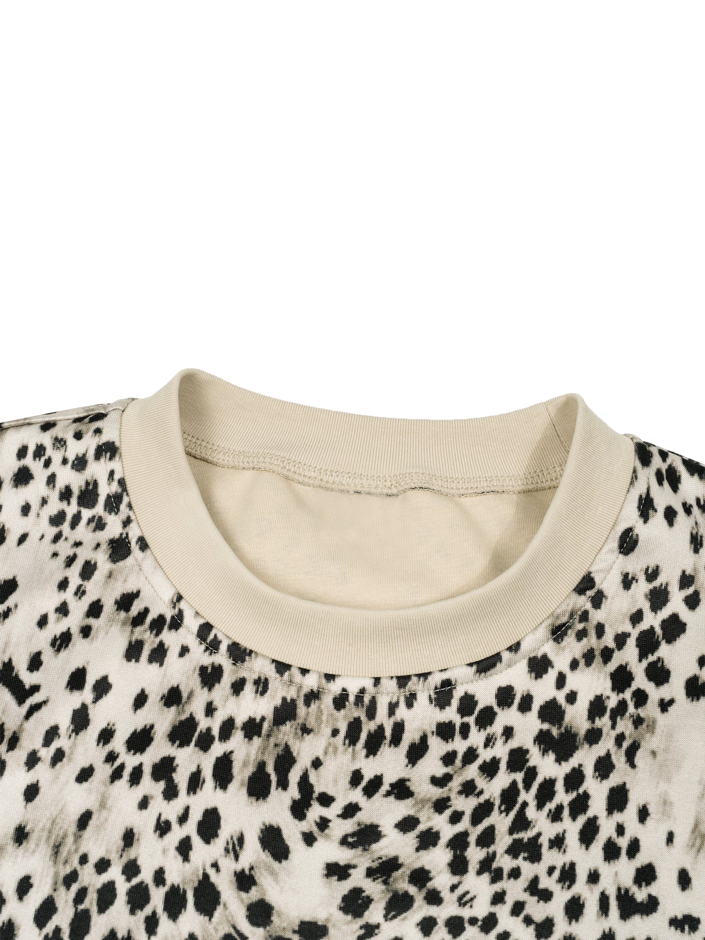 Unisex Leopard Print Boxy T-Shirt
