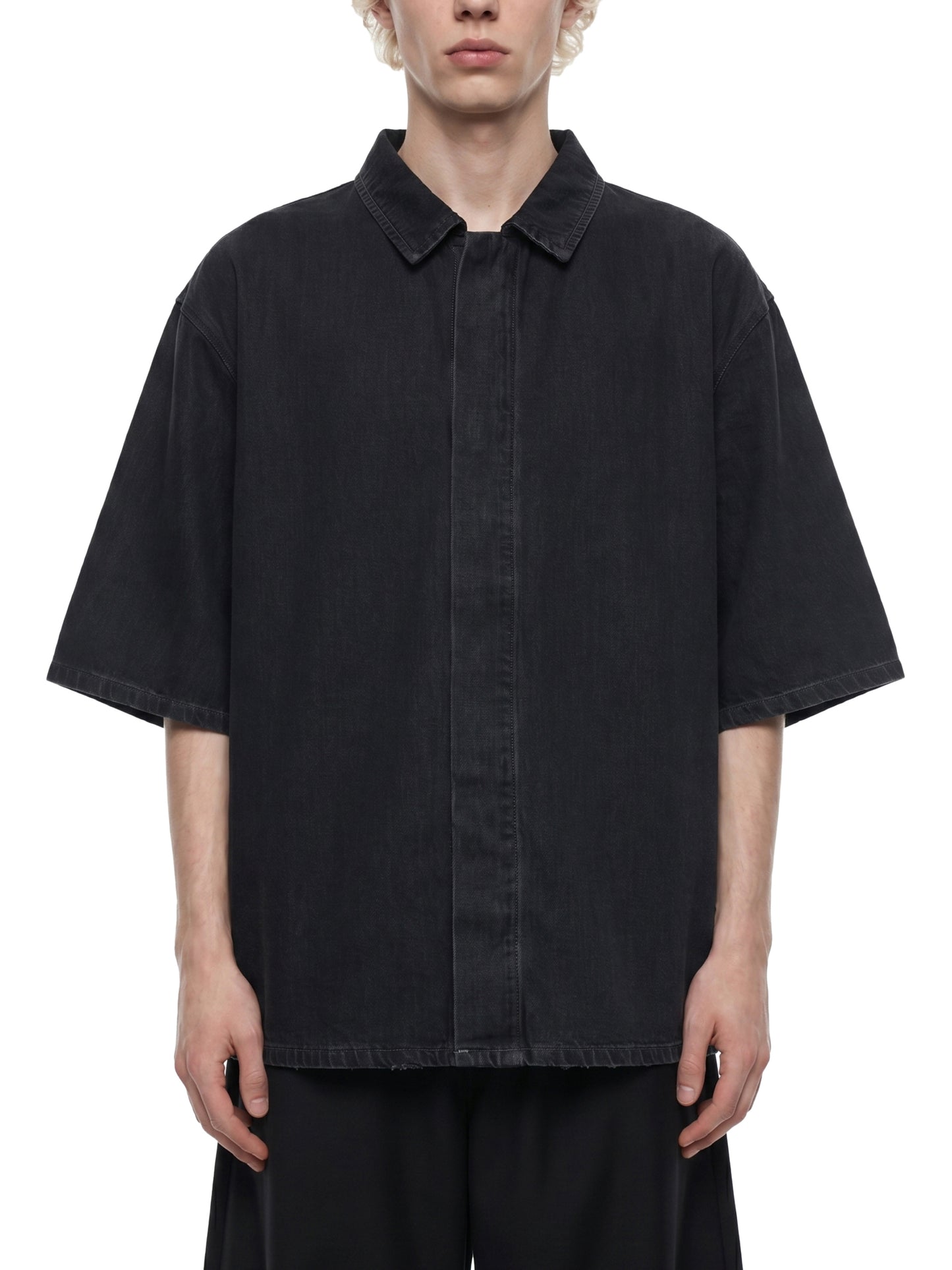 Unisex Vintage Wash Drop Shoulder Lyocell Shirt