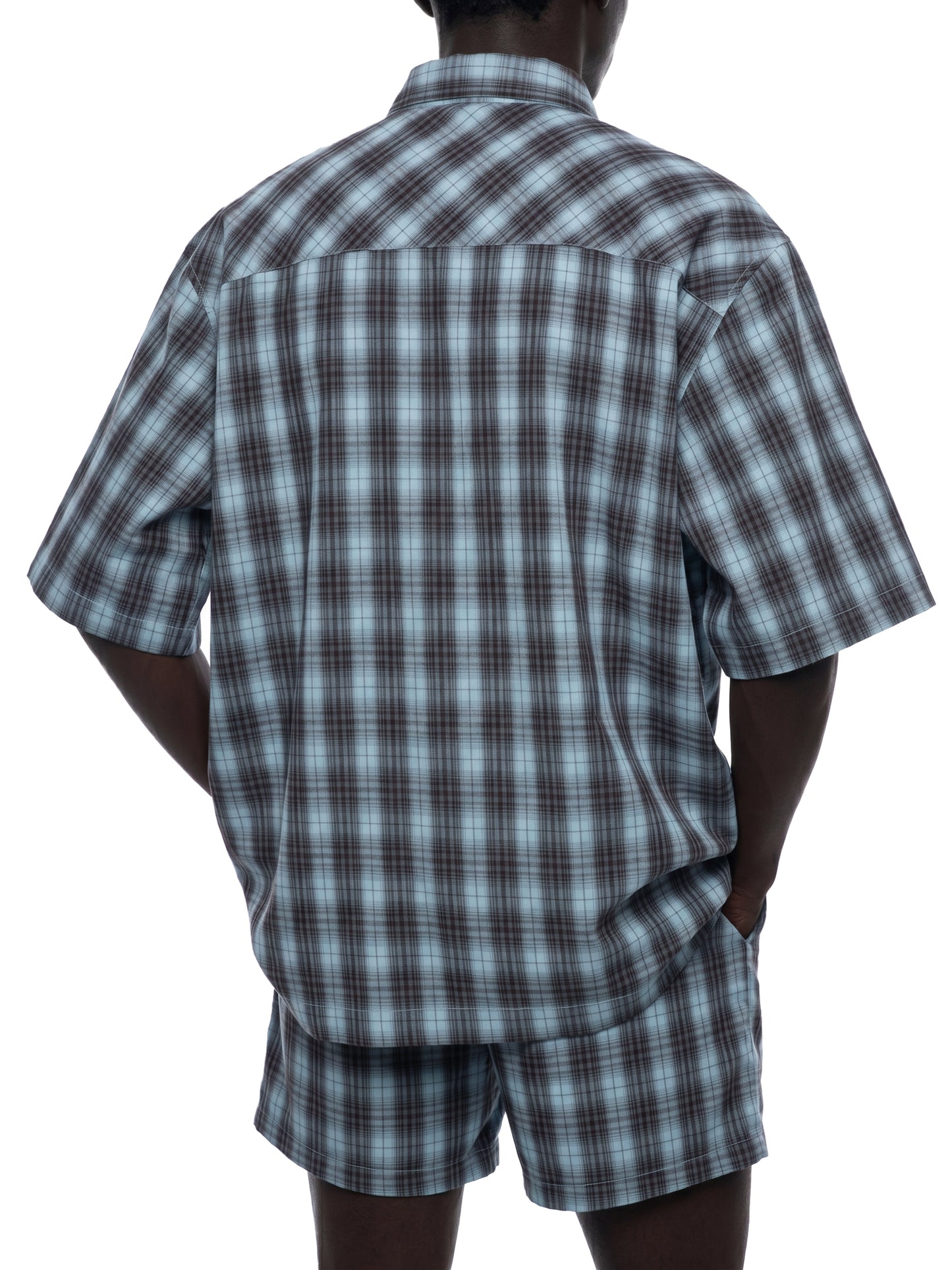 Unisex Boxy Plaid Short Sleeve Shirt